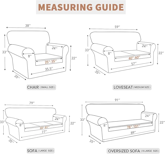Easy-Going 100% Waterproof Chair Couch Cover, Dual Waterproof Sofa Cover, Stretch Jacquard Sofa Slipcover, Leakproof Furniture Protector for Kids, Pets, Dog and Cat (Chair, Light Gray)