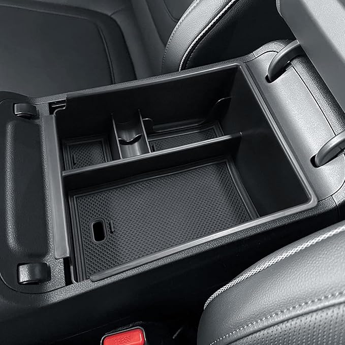 HGWEI Center Console Organizer Compatible with 2022-2024 Hyundai Tucson & Santa Cruz 2022-2026 Interior Accessories Armrest Storage Box Insert Tray (Not for 2025 Limited/Hybrid/Plug-in Hybrid) Black