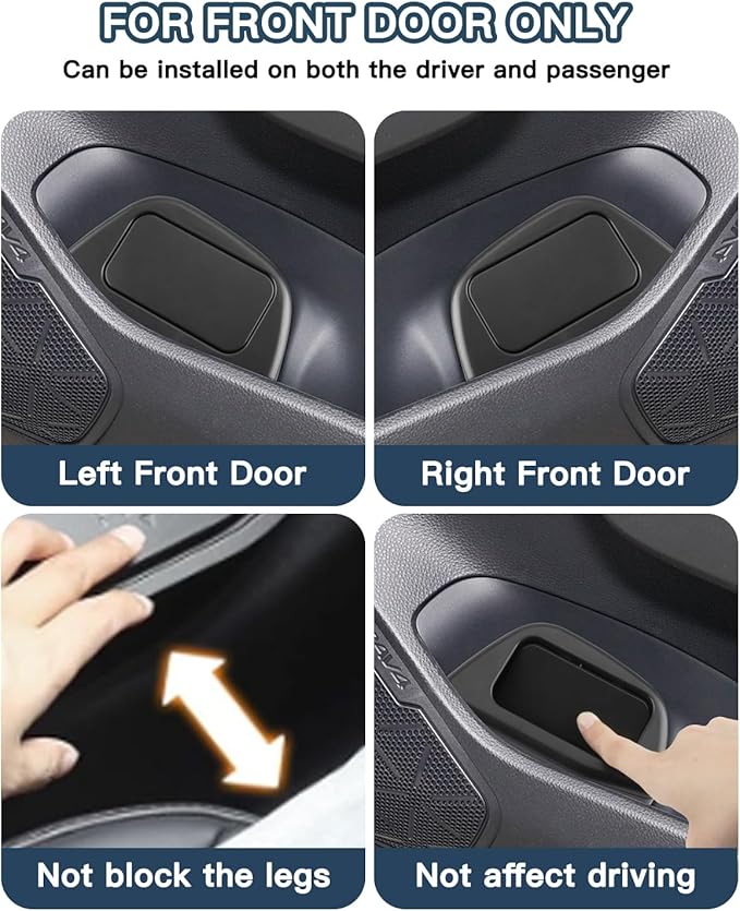2025 RAV4 Trash Can for Toyota RAV4 XA50 Accessories,Portable Mini Car Trash Bin with Lid for Storage and Organizer Car Door Garbage Can Compatible with 2019~2025 Toyota RAV4