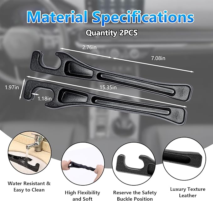 【Compatible with Toyota Highlander】 Seat Gap Filler,No Drop Seat Guard Compatible with Toyota Highlander.Drop Seat Guards for Cars(2Pcs),Emergency Keychain Car Escape Tool(2Pcs)