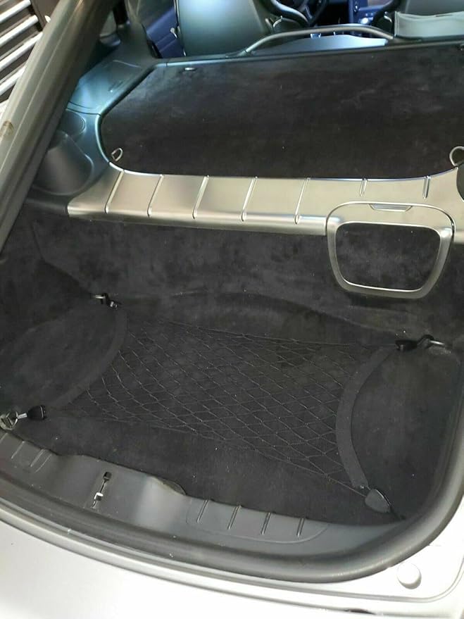 Trunk Organizer Cargo Net for Porsche Cayman 2006–2023 – Floor Style Cargo Net for Coupe - Premium Mesh Car Trunk Organizer Vehicle Carrier Storage – Compatible with Cayman