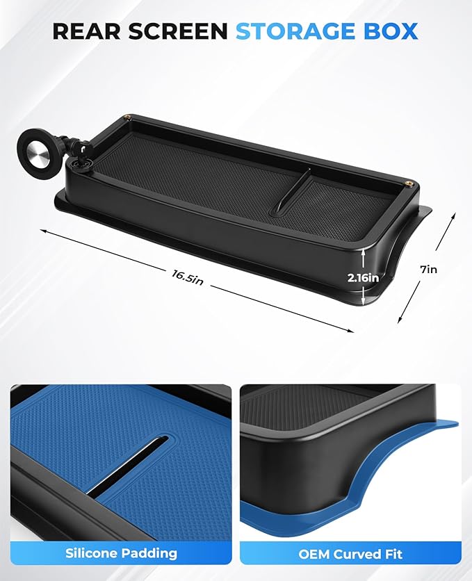 Autorder Magnetic Phone Mount for 2013-2018 Dodge RAM 1500/2500/3500 & 2019+ Classic Accessories - Dash Organizer & Cell Phone Holder for Ram Truck - Hands Free 360° Rotation - ABS Material