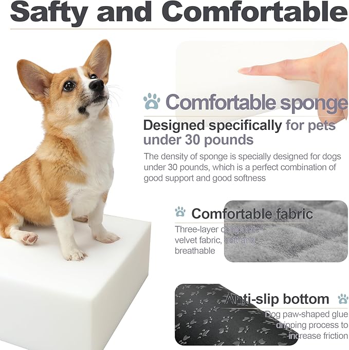 Youvee Dog Booster Car Seat,Interior Height 6 Inches Elevated Pet Car Seat for Small Dog up to 30 lbs,for Front/Back,Comfortable,Storage Pocket(View Ⅰ-Black Outside Brown Inside)