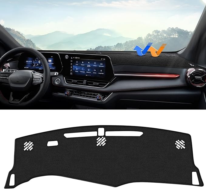 Autorder Dashboard Cover Mat for 2025 2026 Chevrolet Equinox Accessories Dash Cover Upgrade Velvet Dash Mat UV Rays Protector(Not for Chevrolet Equinox EV)