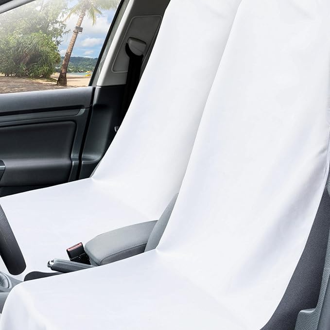 Hahafelt 2 Pack Car Seat Towel Covers with Storage Bag 63 x 32 Inch Athletic Running Towel Seat Sweat Washable Non Slip Cover Gift for Car Outdoor Sport Activities (Trust in God)