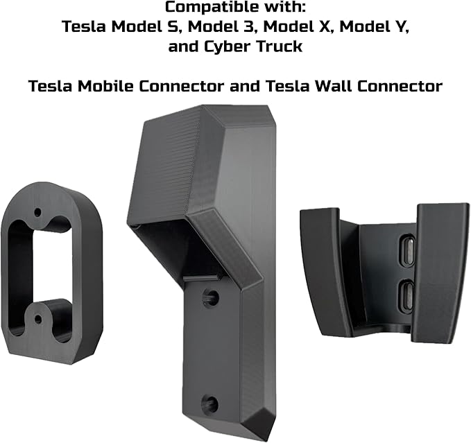Chargeifier Tesla Charging Cable Organizer with Latch use w/Model S Model 3 Model X Model Y w/Mobile Connector Bracket-Automotive Accessories (Charger Holder)