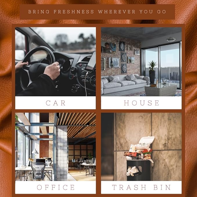 Wonder Wafers 20 count Air Fresheners Individually Wrapped New Leather Fragrance
