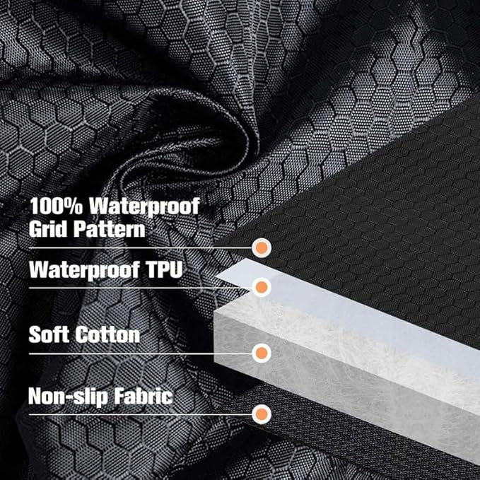 PETICON Waterproof Scratchproof Pet Bench Seat Covers for Cars, Trucks, SUVs, Nonslip Durable Back Seat Cover for Dogs, Washable Backseat Protection