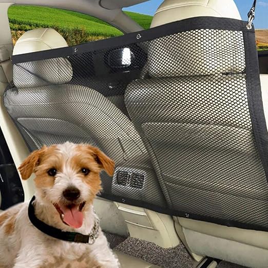 balacoo Travel Accessories Cars Cars Car Pet Barrier Safety Net Fence Front Seat Barrier Foldable Mesh Divider for Cars Trucks SUV Car Acessories Puppy Accessories