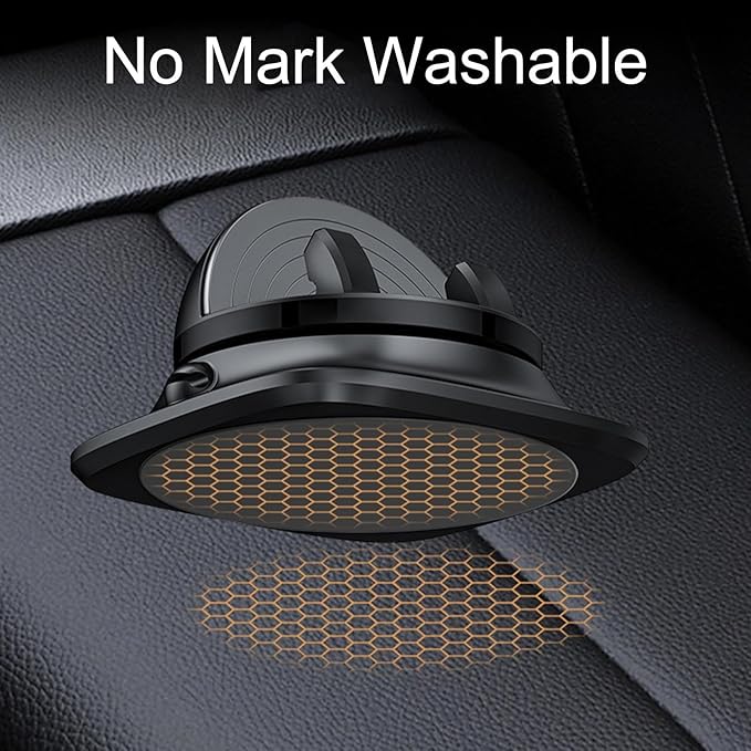 Dashboard Phone Holder, Car Mount Stand, 3.82 Inch Organizer with Cable Feature, Adjustable Non-Slip Base with Secure Build, Navigation Gear for Driving, Travel Accessories for Smartphone Tablet Truck