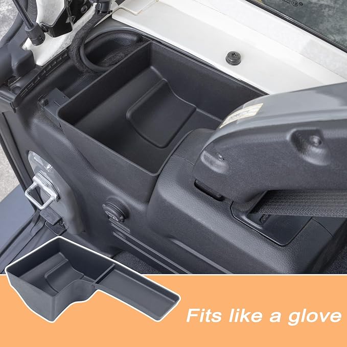 Drive Side Wheel Well Storage Bin Rear Trunk Organizer Tray Compatible with 2018-2022 2023 Jeep Wrangler JL JLU 2/4-Door Accessories Rear Trunk Cargo Extra Storage(Soft TPU Material, Anti Noise)