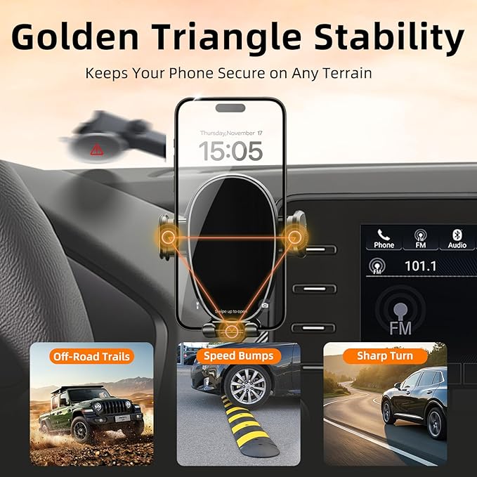 Car Phone Holder for Honda Accord (2018-2021 2022 10th Gen,8"),Screen Phone Mount,360 Phone Holder Rotating,Hands Free Mobile Holder,Car Mount for iPhone,Samsung & Android,Accord Interior Accessories