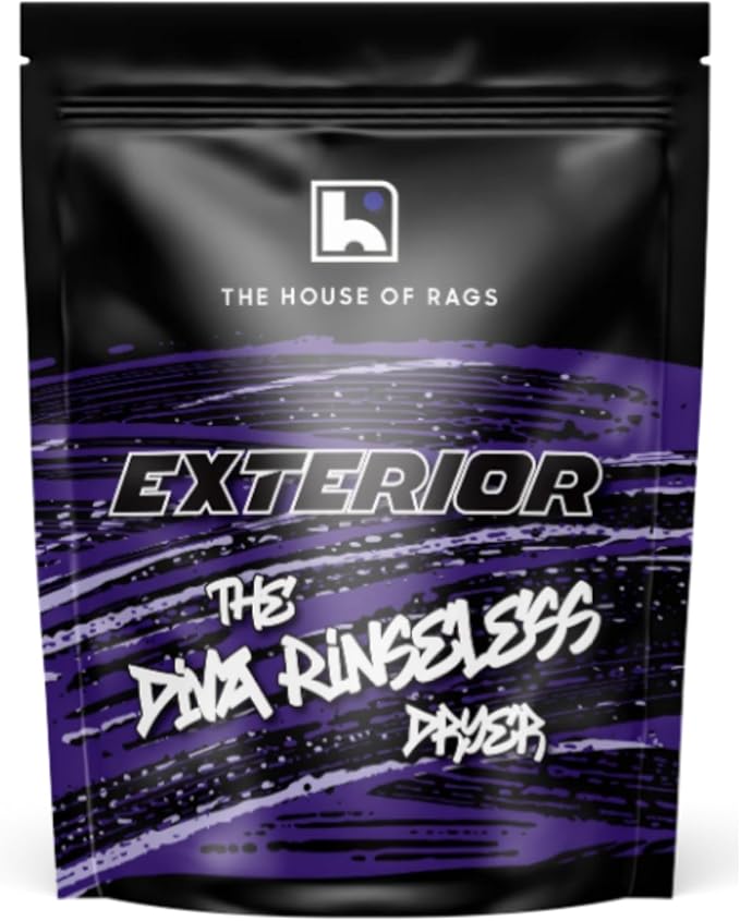 The Diva Rinseless V2 Car Drying Towel-16x20 inches, 1200 GSM Microfiber Twist Loop, Premium Korean Quality, Suede Edge Towel for Auto Detailing, Paint Safe, Purple - 3 Pack