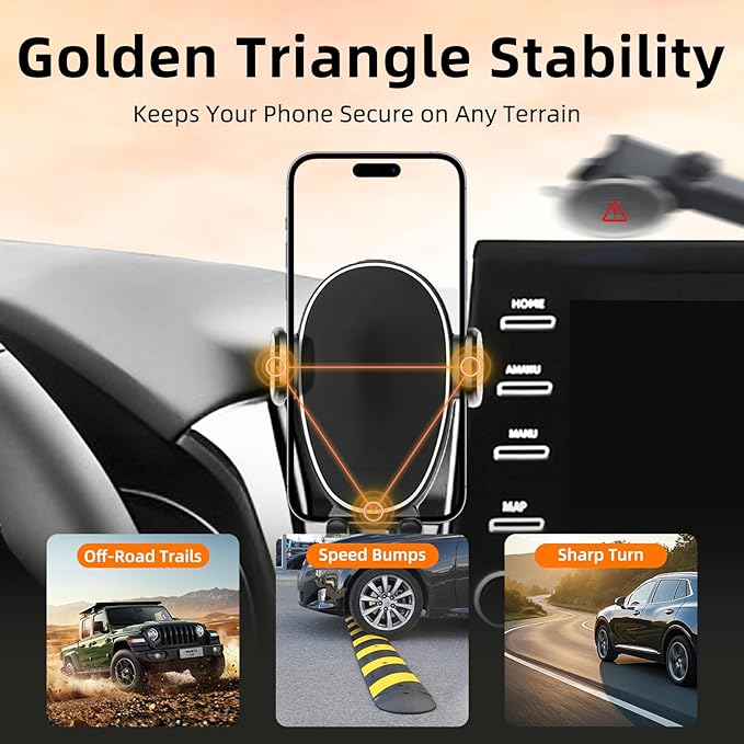 Car Phone Holder for Toyota Camry (2021-2023 2024), Dashboard Phone Mount, 360 Phone Holder Rotating, Hands Free Mobile Holder, Car Mount for iPhone, Samsung & Android, 2022 Camry Interior Accessories