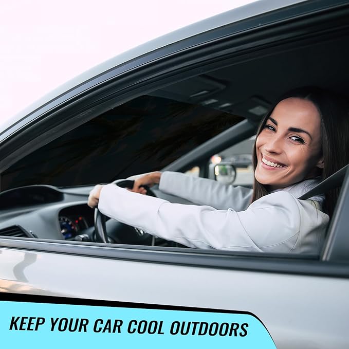 Windshield Sun Shade - Car Windshield Sun Shade for UV Protection Heat Reduction 2026 Sun Visor for Car Interior (57"x31")