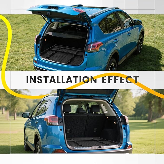 Rear Hatch Trunk Hidden Storage Box Compatible with 2019-2025 Toyota RAV4 (Not Fit RAV4 Prime) Insert Cargo Organizer Storage