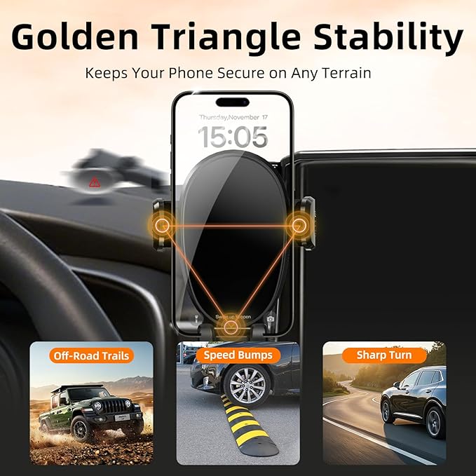 Phone Mount for Toyota Corolla (2019-2025 2026,8") / Corolla Hatchback (19-26) / Corolla Cross (2022-2026), 360° Adjustable Dashboard Car Mount, Hands Free Mobile Holder, with Storage Box, 2020 2021