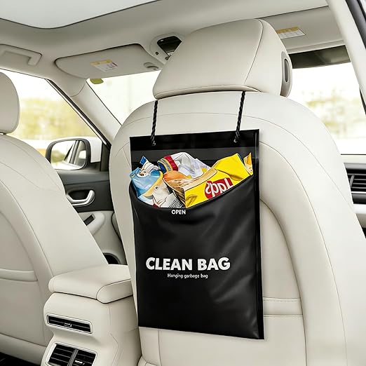 Car Trash Bags Hanging, 50 Pack Leakproof Waterproof Auto Garbage Bags