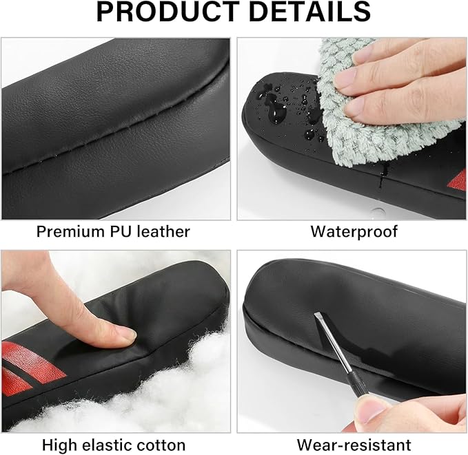 Car Seat Gap Filler for Dodge Accessories Durango Charger Challenger Dart Journey Block The Gap Between Seat and Console Stop Things from Dropping (2PCS, Black)