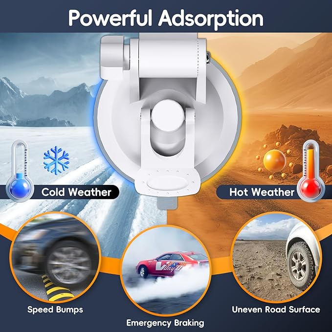 for Starlink Mini Suction Cup Mount for Dashboard & Windshield Ensures Stable Satellite Signal, Secure Star Link Mini Car Mount High Strength Suction Base Mounting Kit Suitable for Most Vehicles