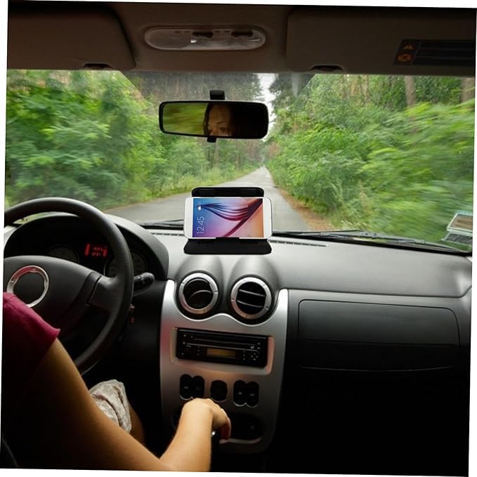 NUOBESTY Silicone Car Phone Bracket Dashboard Mount for GPS Navigation Washable Design for Secure Phone Support for Safe Driving