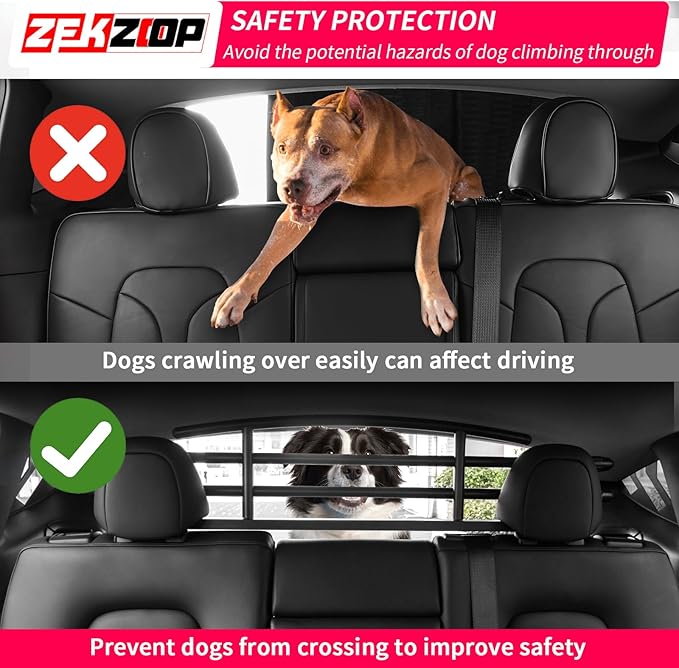 Pet Barrier Compatible with 2025 2026 Toyota 4Runner Behind 2nd Row Backseat Car Pet Barrier Divider Gate Trunk Cargo Area Heavy-Duty Carbon Steel Dog Barriers for 4 Runner Accessories