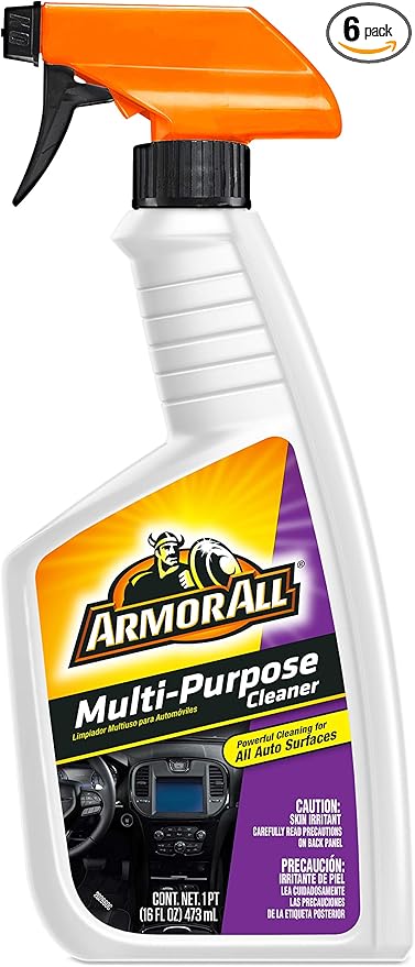 Armor All Car Cleaner Spray Bottle, Cleaner for Cars, Truck, Motorcycle, Multi-Purpose, 16 Oz, Pack of 6, 78513-6PK