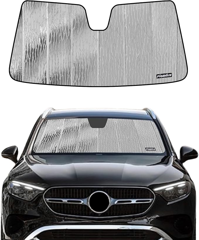 Pigenius Windshield Sunshade for Mercedes-Benz GLE/GLS SUV 2020-2026 Front Window Shade - AstraGuard