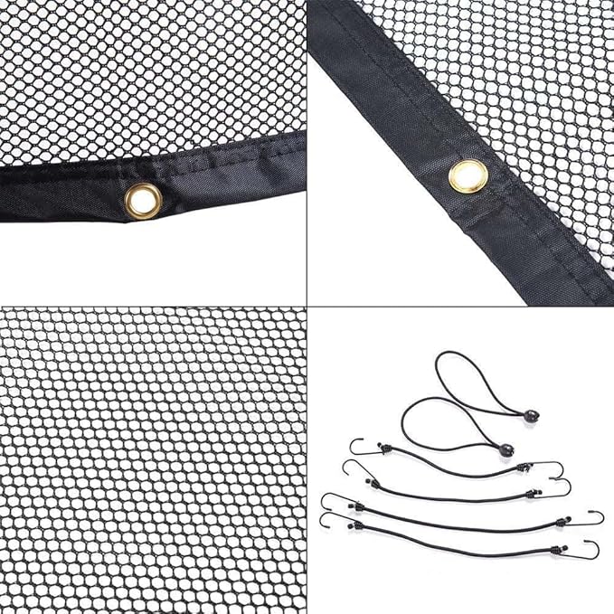 Pet net for car Dog car Fence Barrier Back seat Pet Barrier for Car Safety Net with Hooks and Straps 115 x 62 cm