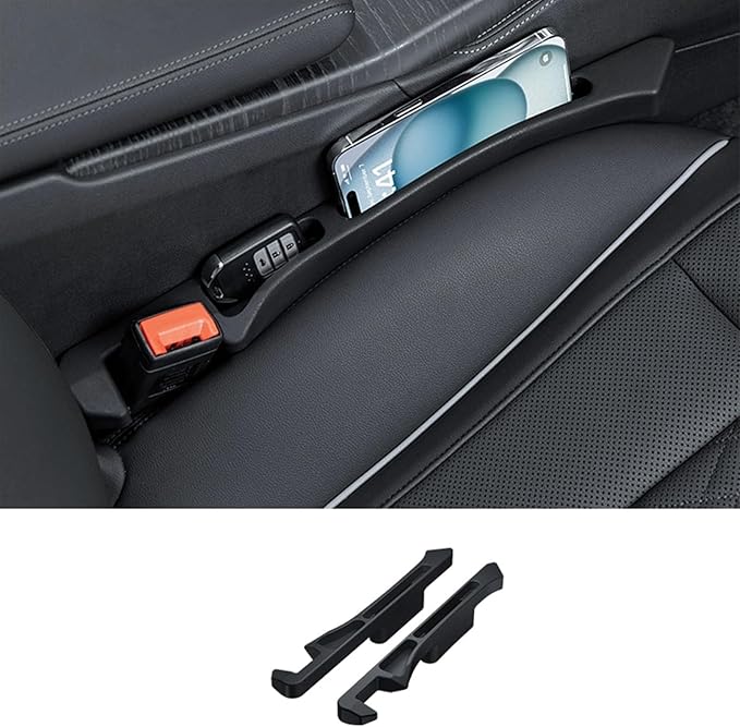2Pcs Seat Gap Strips for Toyota Runner Sequoia 4Runner RAV4 Hilux Land Cruiser Soft Not Easy to Deform Car Seat Gap Plug,Waterproof Stress Resistance Gap Filler,A
