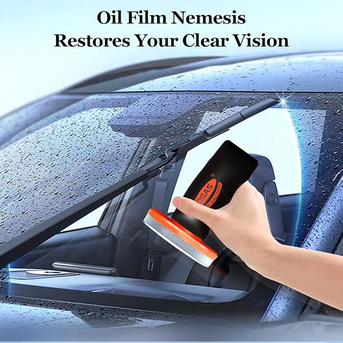 Glass Cleaner Glass Oil Film Cleaner for Car, Windshield Cleaner Tool for Automotive Windshield, Window, Mirror, Improve Windshield Clarity and Visibility for Safe Driving (1)