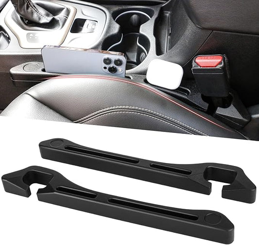 Car Seat Gap Filler, 2 Pack Seat Gap Filler Organizer with Seat Belt Holes, Seat Gap Fillers Between Seat and Console
