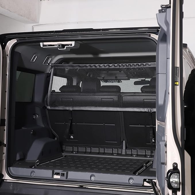 Vehicle Pet Divider Car Dog Barrier Net Pet Rear Safety Mesh Cargo Isolation Net Fence Compatible with Ineos Grenadier 2020-2025 Trunk Safety Isolation Protection net (Style A)