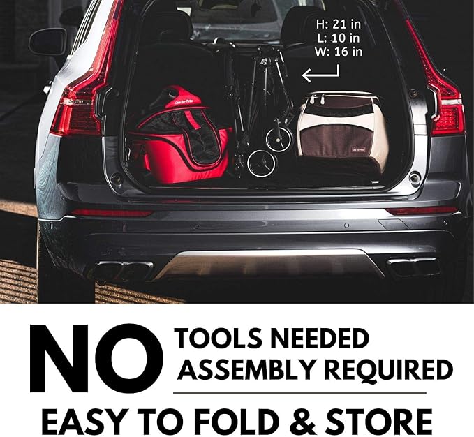 One for Pets 3-in-1 Luxury Pet Carrier, Booster Seat and Stroller for Small and Medium Size Dogs and Cats, No Assembly Required, Black (Chickadee)