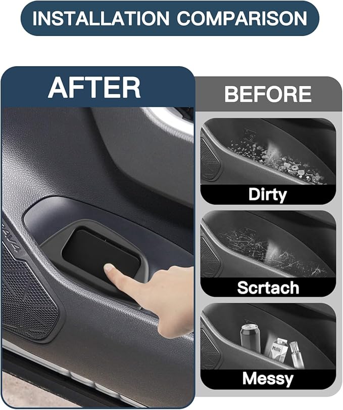 RAV4 Trash Can Toyota RAV4 Portable Mini Car Trash Bin with Lid for Storage and Organize Toyota RAV4 Accessories Plastic Garbage Can Compatible with 2019 2020 2021 2022 2023 2024 2025 Toyota RAV4