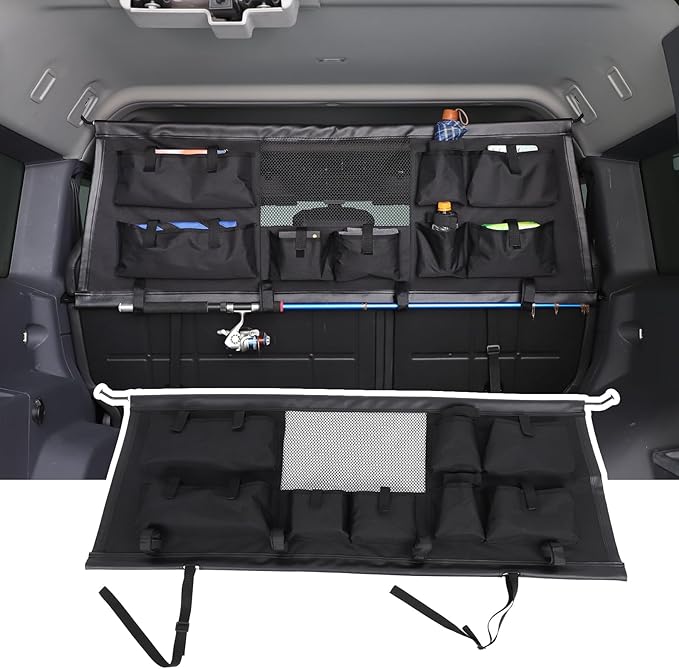 Vehicle Pet Divider Car Dog Barrier Net Pet Rear Safety Mesh Cargo Isolation Net Fence Compatible with Ineos Grenadier 2020-2025 Trunk Safety Isolation Protection net (Style B)