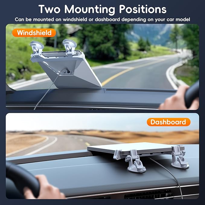 for Starlink Mini Suction Cup Mount for Dashboard & Windshield Ensures Stable Satellite Signal, Secure Star Link Mini Car Mount High Strength Suction Base Mounting Kit Suitable for Most Vehicles