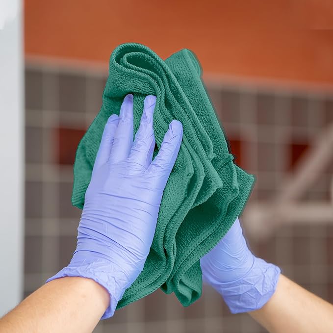 Microfiber Cleaning Cloths (Value Pack of 36) Size 16" x 16" Large, Highly Absorbent Cleaning Rags, Lint Free Towels, Reusable and Washable, Microfiber Towels for Cars