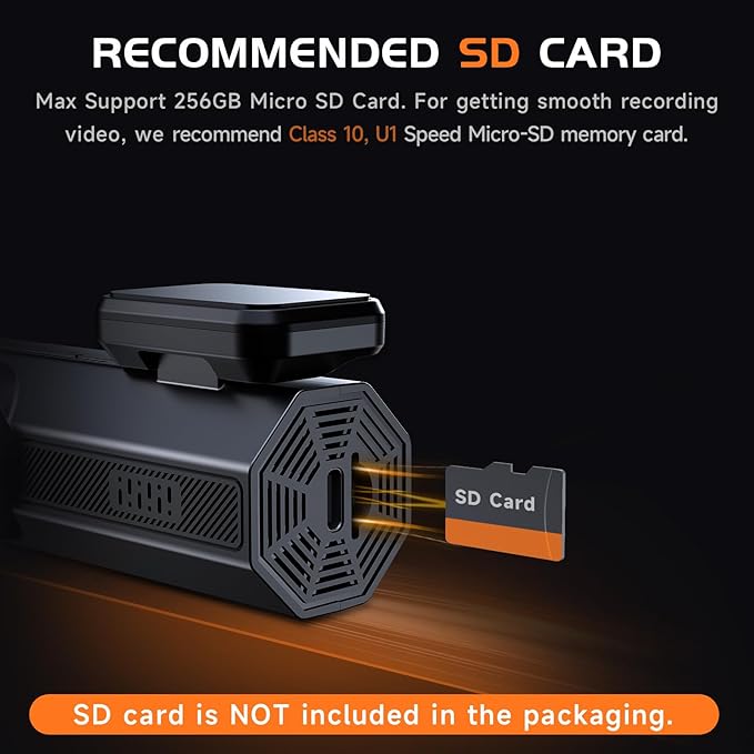 Dash Cam, 2.5K Dash Cam Front, VEEMENT Dash Camera for Cars, 1440P Car Dash Camera with APP, WiFi Dash Cams with WDR Night Vision, 24/7 Parking Monitor Dashcam, 160°Wide, G-Sensor, Mini Car Camera