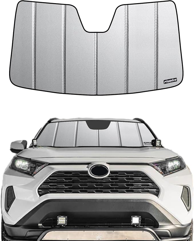 Pigenius Windshield Sun Shade for Toyota RAV4 2019-2025, RAV4 Prime 2021-2024 - Safeguard