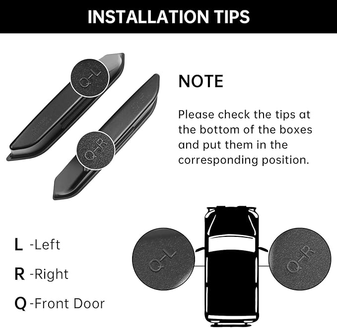 2PCS Front Door Handle Storage Box for Ford Bronco 2021 2022 2023 2024 2025 Accessories Phone Holder Door Grab Pocket Storage Organizer ABS Plastic, Black Mat, Not for Sport