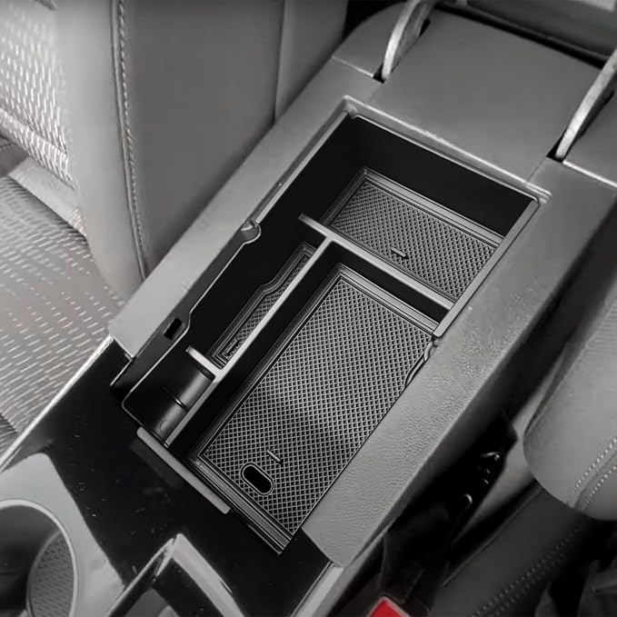 EDBETOS 2026 Equinox Center Console Organizer Compatible with Chevy Equinox 2025 2026 LT/RS/ACTIV Armrest Storage Box Interior Pallet Insert Tray Secondary Accessories, Middle Console Tray, Not for EV