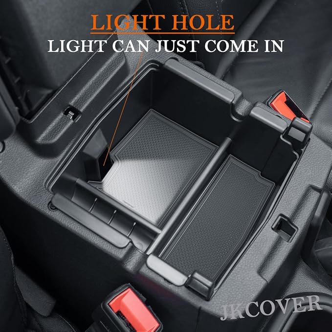 JKCOVER Compatible with Center Console Organizer Tray Jeep Wrangler JL/JLU 2018-2021 2022 2023 2024 2025 and Jeep Gladiator JT Truck 2020-2023 2024 2025 Insert Armrest Accessories (Not for JK/JKU)