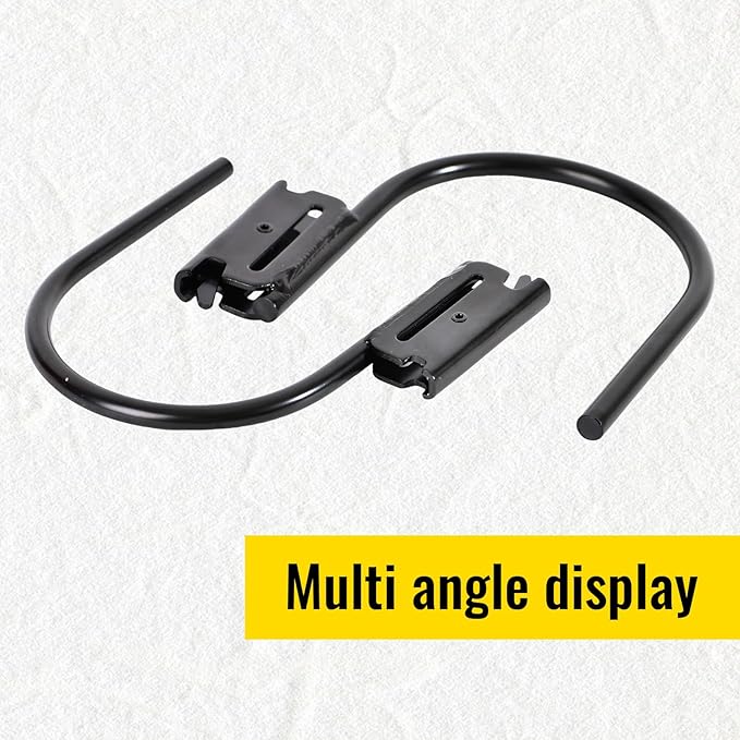ENJ Black 10 Pack Durable Heavy Duty E-Track J Hooks E Track Accessories for Enclosed Trailer,Workshop & Garage,Maximum Load 1400 Pounds