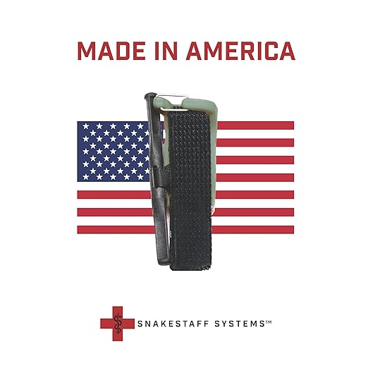 Snakestaff Systems Tourniquet - ETQ Gen 2 Made in The USA | EDC Gear for Trauma Kits, Tourniquet Kits, and Medical Emergency Bags, Ranger Green, Regular (1")