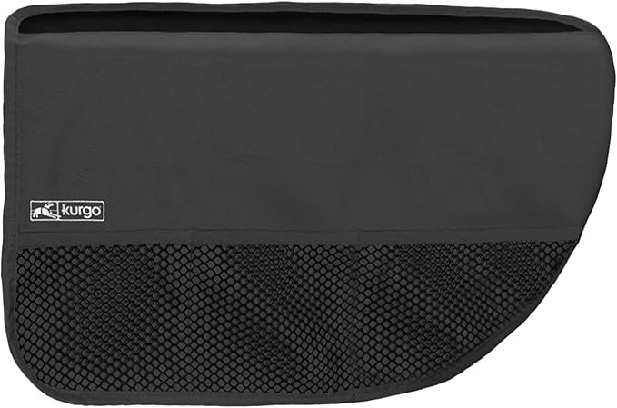Kurgo Rover Car Door Guard - Interior Scratch Blocker - Paw Scratch Barrier - Waterproof Door Shield - Durable Rufftex Edging - Car Guard - Universal Fit for Most Cars - Black
