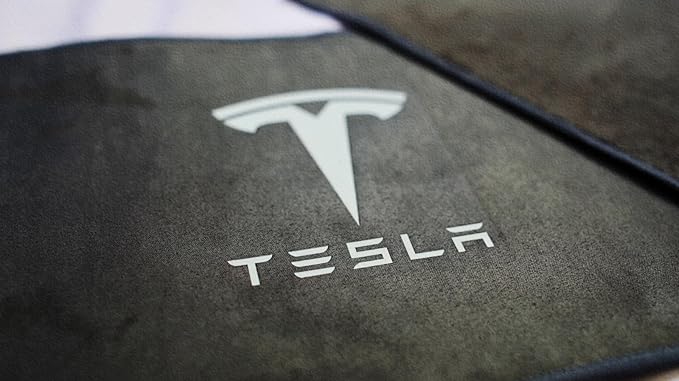 Microfiber Cleaning Towel for Tesla Ultra Absorbent Tesla Microfiber Cleaning Cloth Microfiber Towels for Glass Window Car LCD (Grey, Pack of 1)