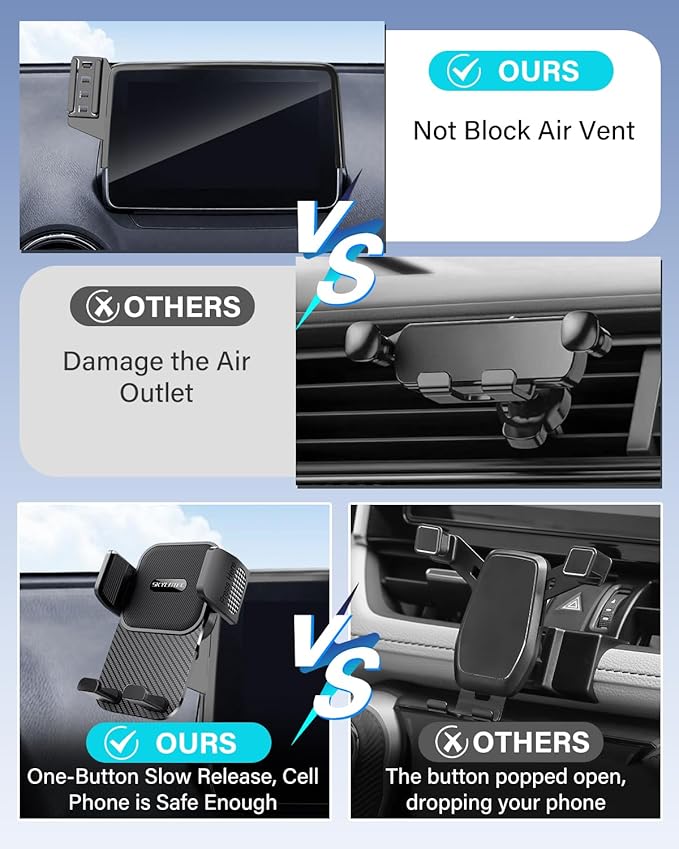 SKYLOTEC Car Phone Holder for BMW 7 Series i7 2023 2024 2025 Accessories 14.9-Inch Screen Fixed Clip, Automobile Cradles Phone Mount, Cell Phone Base Not Block Air Vent