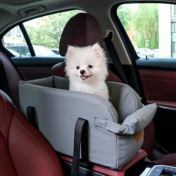 Dog Car Seat Centre Console Dog Booster Seat Dogs Console Seat Small Car Seat for Dogs Cats Pets Up to 13lbs