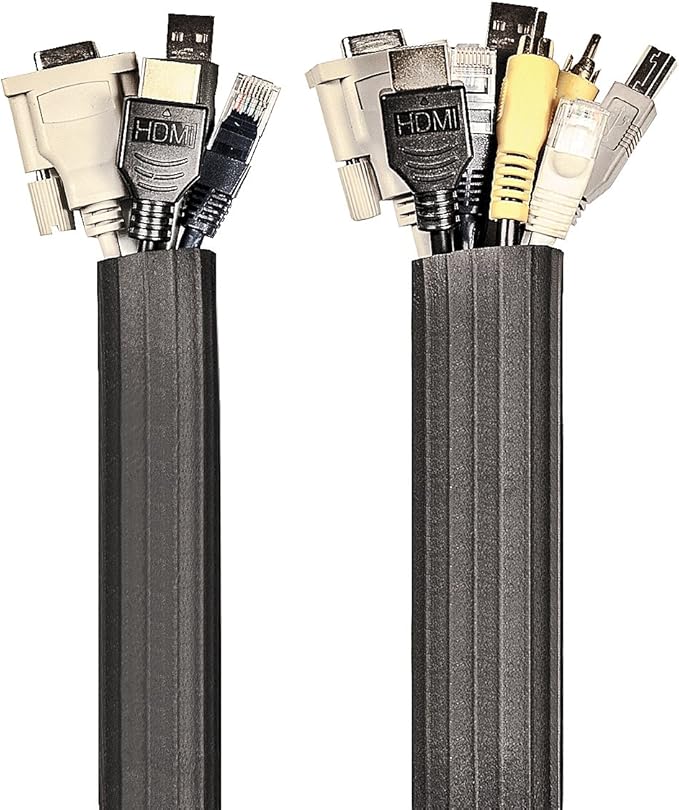 UT Wire 12-Feet Expandible Flexi Cable Wrap, Black